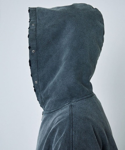 パーカー フーディ｜Studs Cross Patch Zip Hoodie｜SUPPLIER メンズ レディース