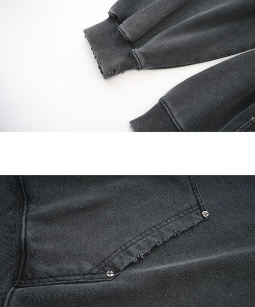 パーカー フーディ｜Studs Cross Patch Zip Hoodie｜SUPPLIER メンズ レディース