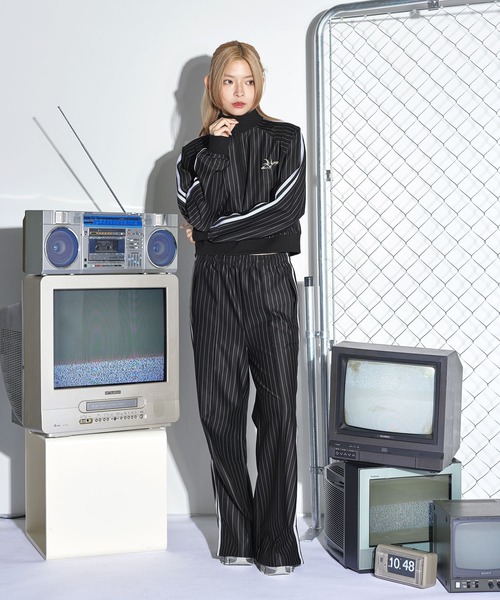 パンツ サイドラインストライプパンツ メンズ レディース : ZOZOTOWN