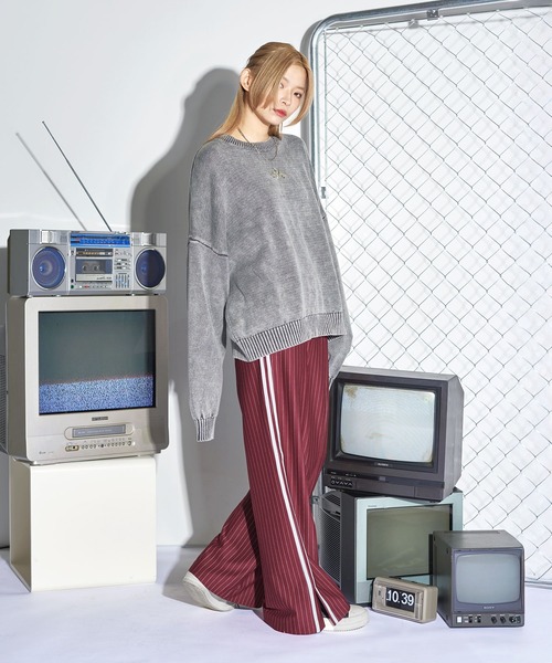 パンツ サイドラインストライプパンツ メンズ レディース : ZOZOTOWN
