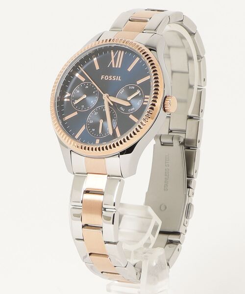 FOSSIL アナログ時計 シルバー/ベージュ FOSSIL 「FOSSIL」 アナログ腕時計 - シルバー レディース