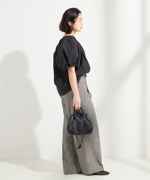 JOURNALSTANDARDL'ESSAGEギャザースリーブブラウス journal standard L'essage ブラウス シャツ ギャザースリーブ