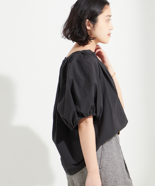 journal standard L'essage ブラウス シャツ ギャザースリーブ