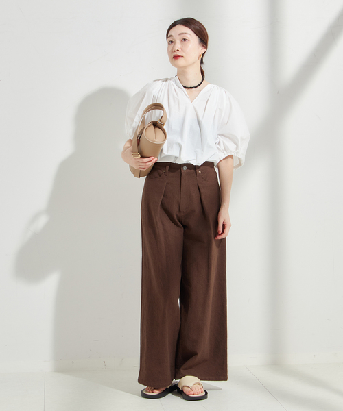 【JOURNAL STANDARD L'ESSAGE】長袖シャツ　ブラウス journal standard L'essage ブラウス シャツ ギャザースリーブ