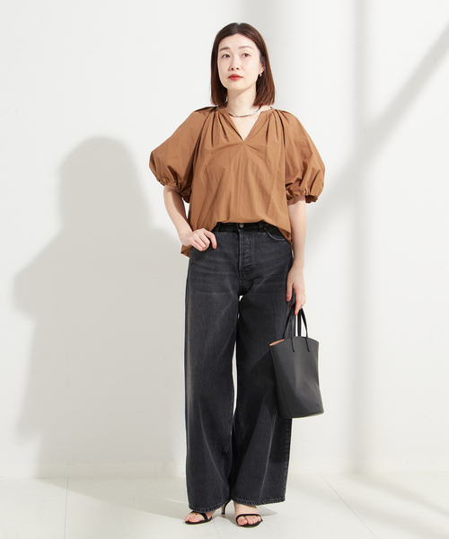JOURNALSTANDARDL'ESSAGEギャザースリーブブラウス journal standard L'essage ブラウス シャツ ギャザースリーブ