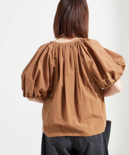 JOURNALSTANDARDL'ESSAGEギャザースリーブブラウス journal standard L'essage ブラウス シャツ ギャザースリーブ