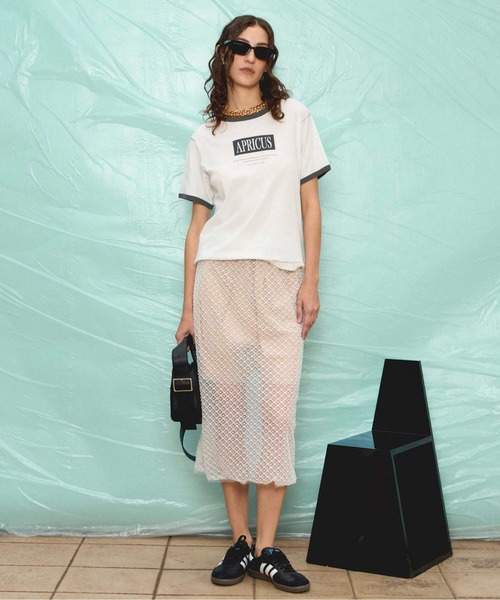パールビーズ　ロングスカート　ホワイトパール MAISON SPECIAL（メゾンスペシャル） スカート Pearl Beaded Skirt