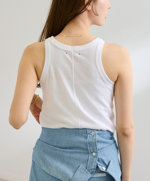 タンクトップ ノースリーブ ONIT COTTON RIB AMERICAN/S タンクトップ レディース FRAMeWORK｜ONIT COTTON RIB AMERICAN/S タンクトップ | Rakuten