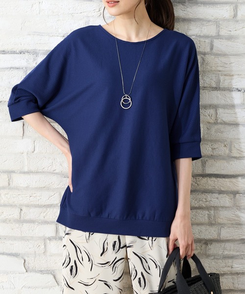 HANITA 売れ筋商品|||ハニタ Tシャツ トップス レディース Tops Blue Honeys tシャツ 「ハニさら・接触冷感・吸水速乾・UVカット