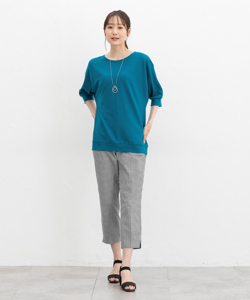 HANITA 売れ筋商品|||ハニタ Tシャツ トップス レディース Tops Azure Honeys tシャツ 7分袖レース使いトップス レディース