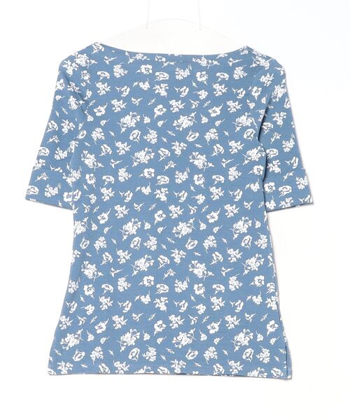 【Ralph Lauren】ストレッチコットンボートネックTシャツ フローラル ストレッチ コットン ボートネック Tシャツ | ラルフ