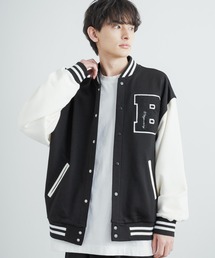 「Rocky Monroe」 「Beno」スタジャン L グリーン メンズの画像2