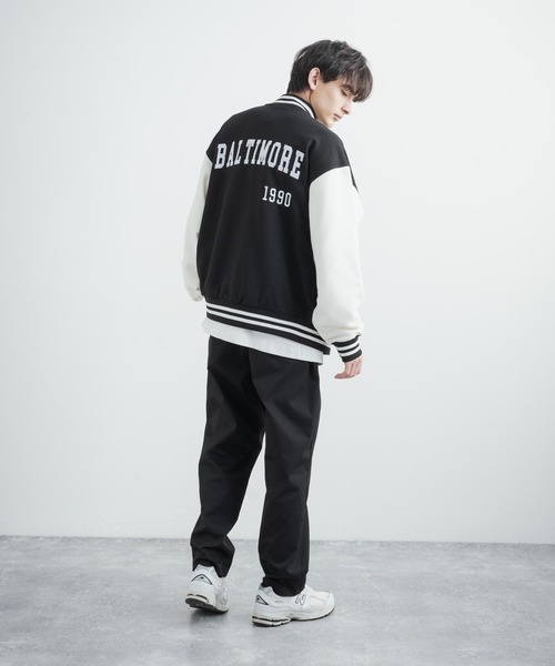 「Rocky Monroe」 「Beno」スタジャン L グリーン メンズの画像5