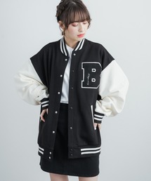 「Rocky Monroe」 「Beno」スタジャン L グリーン メンズの画像7