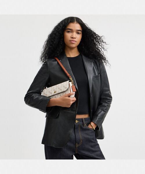 COACH ショルダーバッグ バッグ ブルック フラップ チェーン