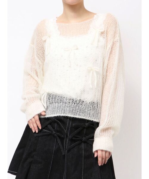 merry Jenny ニット 定価8100 merry jenny（メリージェニー） ニット セーター プレゼントリボン