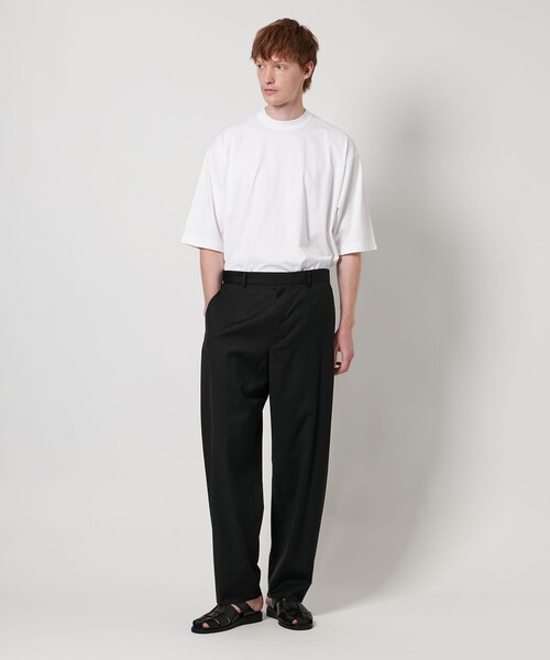 ＜LOEFF＞ ロエフ　W トロピカル ボンタンパンツ　ブラック黒　サイズ1 LOEFF（ロエフ）の「＜LOEFF＞トロピカルウール ボンタンパンツ