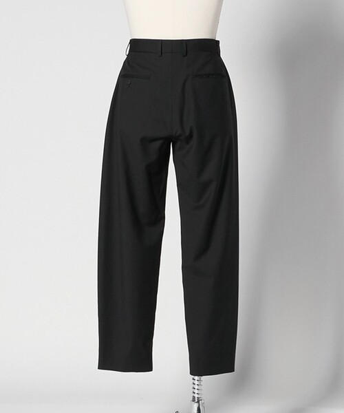 ＜LOEFF＞ ロエフ　W トロピカル ボンタンパンツ　ブラック黒　サイズ1 LOEFF パンツ 「LOEFF」トロピカルウール ボンタン MEN'S メンズ