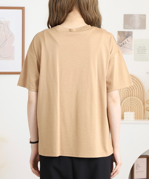 ブローディア BRODIAEA バレエシューズ半袖Tシャツ （ベージュ） tシャツ BRODIAEA バレエシューズ半袖Tシャツ レディース