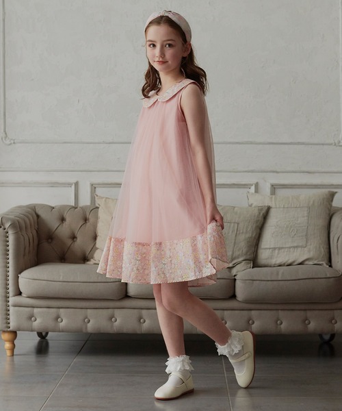 DRESCCO（ドレスコ） ワンピース フラワーカラー＆ヘムピンクチュール