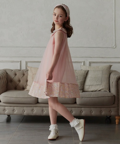 DRESCCO（ドレスコ） ワンピース フラワーカラー＆ヘムピンクチュール