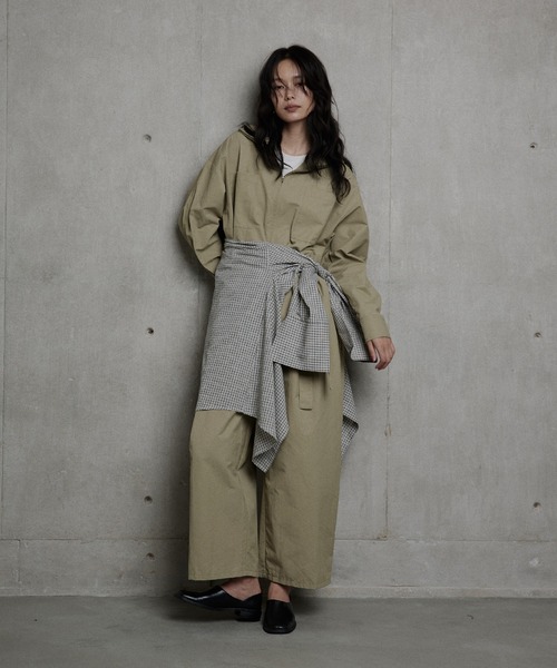 hellam（ヘラム） オールインワン 合繊ツイル スタンドカラージャンプ