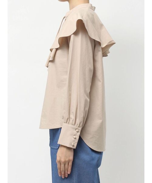 新品タグ付き2024AW tonal  トーナル　メロウフリルブラウス TONAL（トーナル） ブラウス シャツ ラッフルフリルブラウス