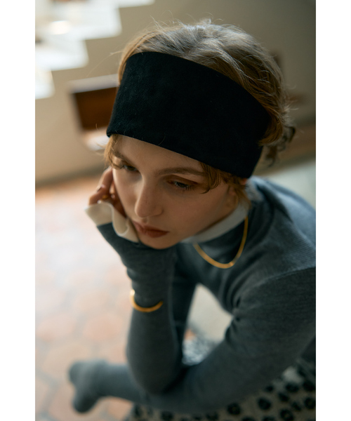 【murral × La Maison de Lyllis 】headband La Maison de Lyllis abaca crochet headband | BEIGE