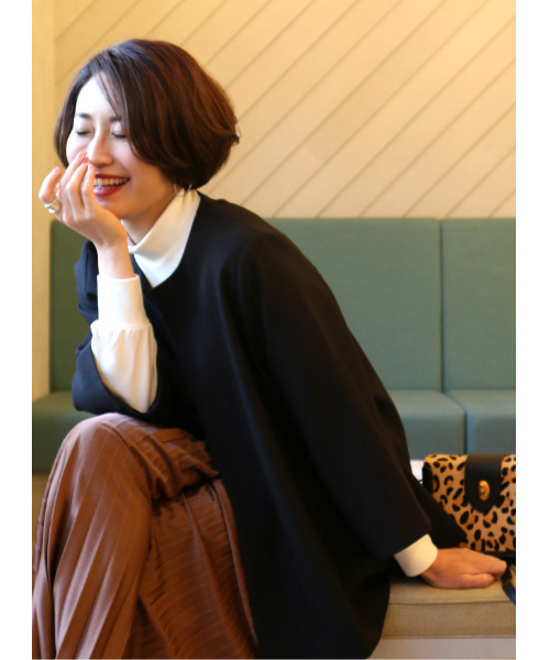 「Ehre style」 ノーカラージャケット S ベージュ レディース