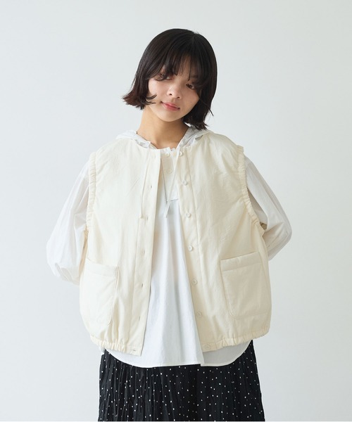 ビュルデサボン　100/-ブロード EDODAKI 中綿ベスト bulle de savon（ビュルデサボン） ダウンベスト ベスト 100/-ブロード