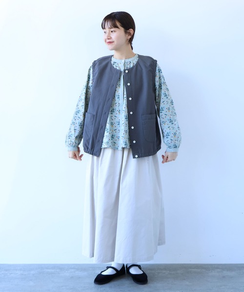 bulle de savon（ビュルデサボン） ダウンベスト ベスト 100/-ブロード