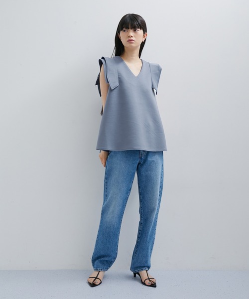 「ADAM ET ROPE'」 ノースリーブトップス FREE ブルー系その他4 レディース_画像5