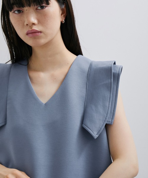 「ADAM ET ROPE'」 ノースリーブトップス FREE ブルー系その他4 レディース_画像8