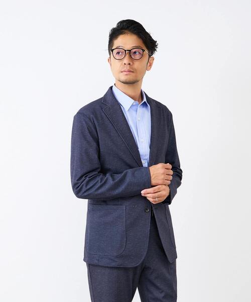 MEN'S MELROSE ジャケット テーラードジャケット プリントテック