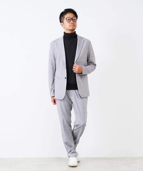 MEN'S MELROSE ジャケット テーラードジャケット プリントテック