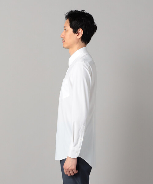 COMME CA MEN（コムサメン） シャツ 福井産 吸水速乾 2WAY ホワイト