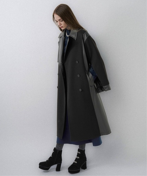 HARE（ハレ） ステンカラーコート コート ウーリーテックフェイク