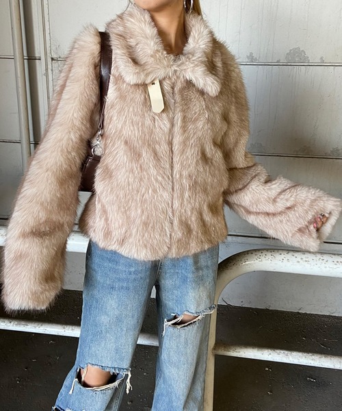 non-hedge（ノンヘッジ） ブルゾン アウター ミックスフェイクファー