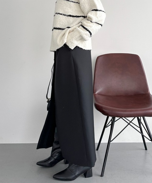 ドゥ アルシーヴ（Doux archives）/ダブルクロスフロントデザインタイトＳＫ DOUX ARCHIVES（ドゥアルシーヴ） スカート ダブルクロスフロント