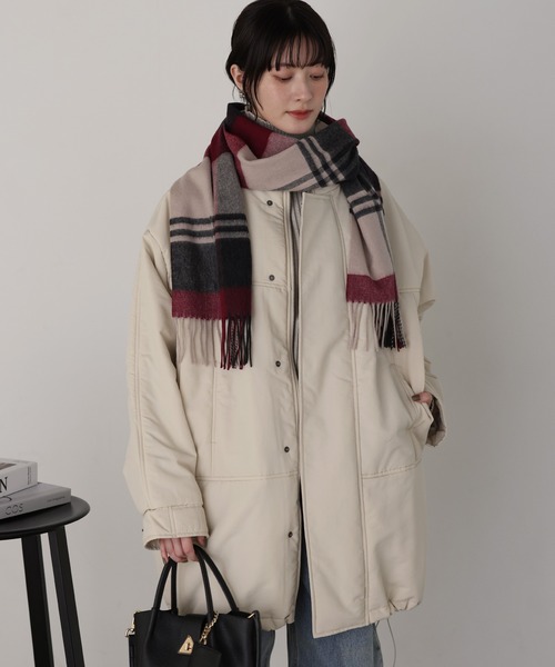 ゴア☆襟ワイヤー入り ミリタリージャケットコート☆FREE shetila（シェティラ） ミリタリージャケット モッズコート 360度 美