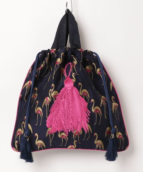 ear papillonner ハンドバッグ ear PAPILLONNER（イア パピヨネ） ハンドバッグ - ネイビー