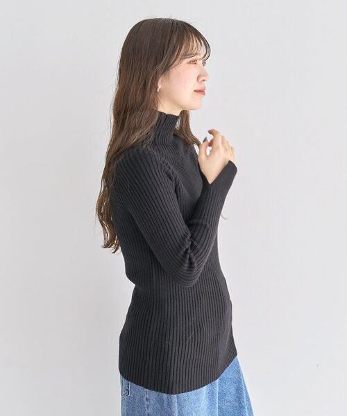 新品タグ付◉ボトルネックリブニット　DOORS ブルー URBAN RESEARCH DOORS（アーバンリサーチドアーズ） ニット セーター