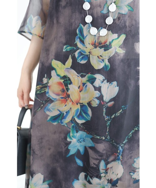 「CAWAII」 7分袖ワンピース FREE ブラック レディース_画像2