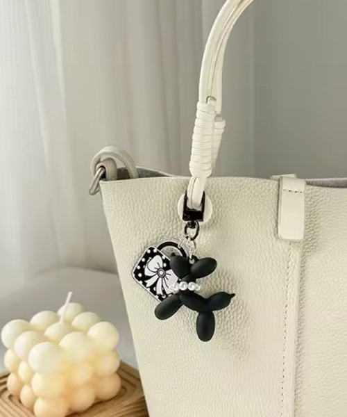 Mayree キーホルダー 「urge select」バルーンプードル プレート付き