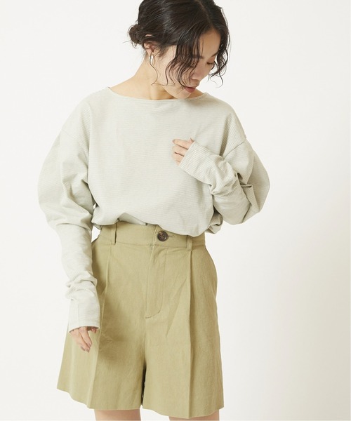 「U by SPICK&SPAN」 長袖カットソー FREE グレー レディース_画像2