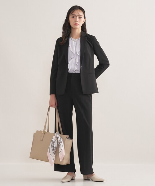 INDIVI（インディヴィ） スーツ 「通勤スーツ／洗える」ストレッチ