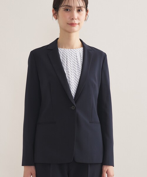 INDIVI（インディヴィ） スーツ 「通勤スーツ／洗える」ストレッチ