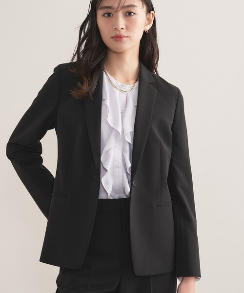 INDIVI（インディヴィ） スーツ 「通勤スーツ／洗える」ストレッチ