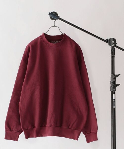 「LOS ANGELES APPAREL」 スウェットカットソー SMALL ワイン メンズ_画像5