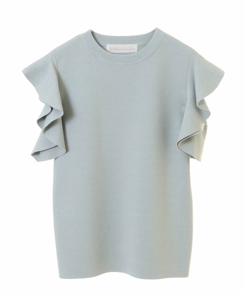 「31 Sons de mode」 ノースリーブニット 36 ライトグリーン レディース_画像2